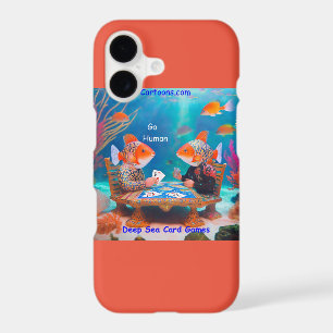 Rick London Fish Playing "Go Fish" Card Game Comic