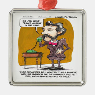 Rick London Funny Alexander Bell Phone Prank Metal Tree Decoration