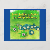 Rick London Funny Border Collie Flower Comic