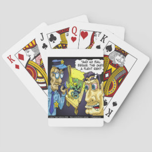 Rick London Funny Criminal Bird Flight Risk Playing Cards
