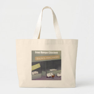 Rick London Funny Free-Range Chicken Large Tote Bag