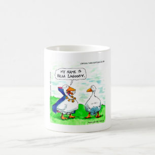 Rick London Funny Goose Vampire Wearing Bells Coffee Mug