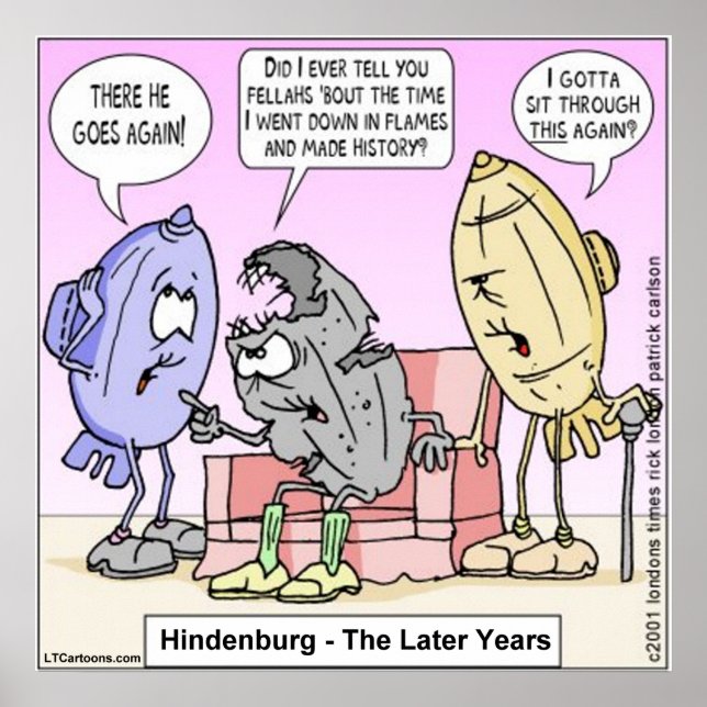 Rick London Funny Hindenburg Poster (Front)