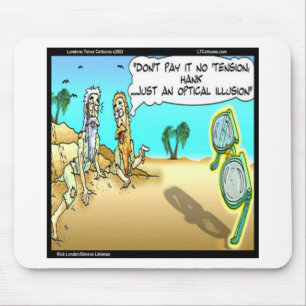 Rick London Funny Optical Optometrist Illusion Mouse Pad