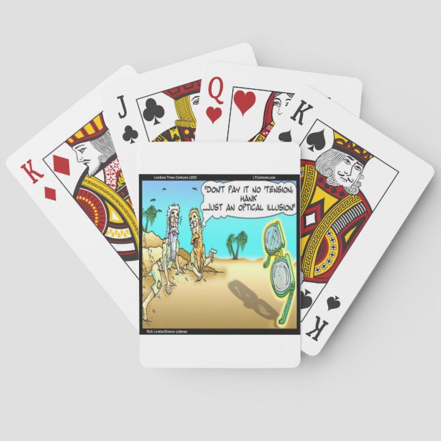 Rick London Funny Optical Optometrist Illusion Playing Cards (Back)