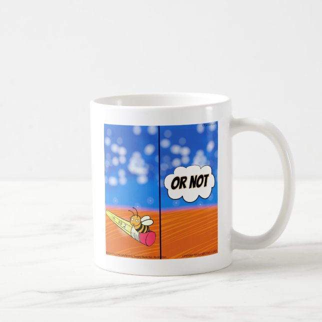 Rick London Funny Shakespeare Hamlet Bee Comic  Coffee Mug (Right)