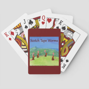 Rick London Funny Worms Of Scotland Comic  Playing Cards