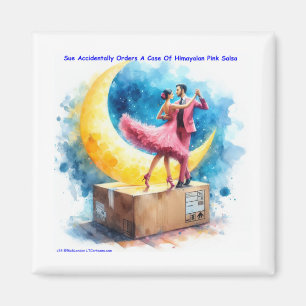 Rick London Pink Himalayan Salsa Funny  Magnet