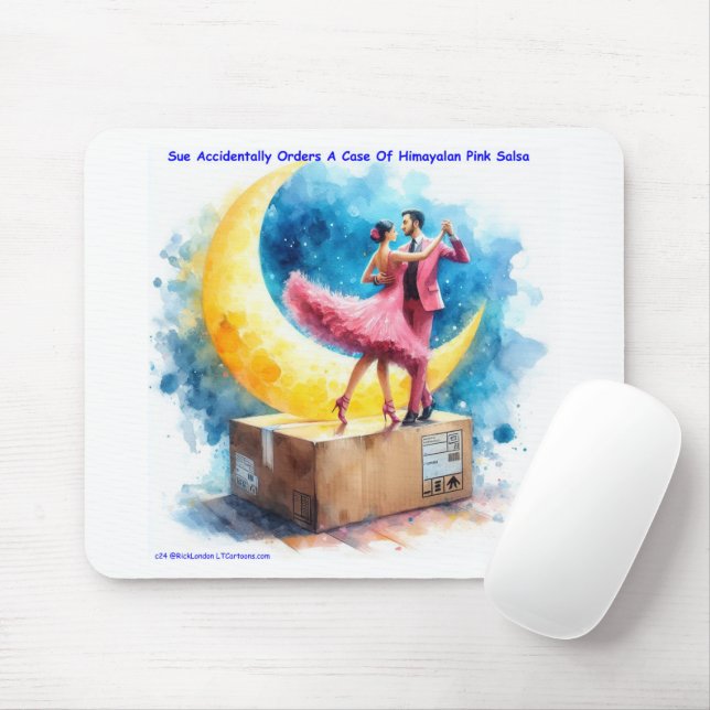 Rick London Pink Himalayan Salsa Funny  Mouse Pad (With Mouse)