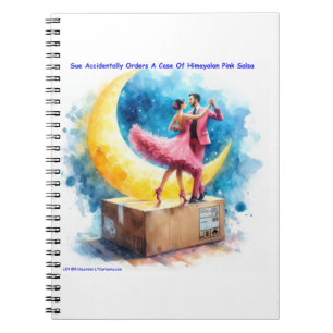 Rick London Pink Himalayan Salsa Funny  Notebook
