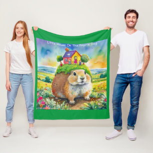 Rick London Prairie Dog Life Comic  Fleece Blanket