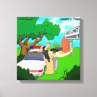 Rick London Slug Traffic Cop Canvas Print