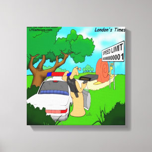 Rick London Slug Traffic Cop Canvas Print