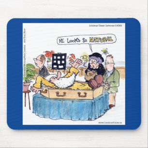 Rick London So Natural Funeral Funny Old Hippie Mouse Pad