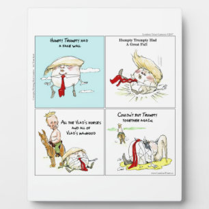 Rick London "Trumpty Dumpty" Funny Trump Gift Plaque