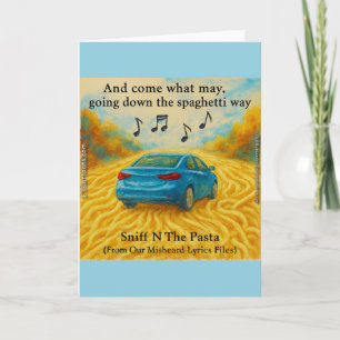 Rick London's Misheard Lyrics Spaghetti Way Funny Card