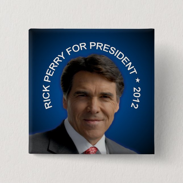 Rick Perry 2012 15 Cm Square Badge (Front)