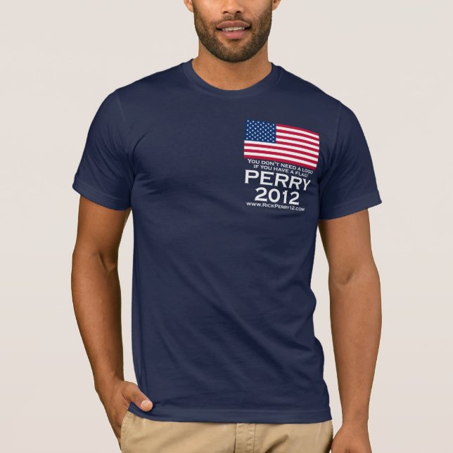 Rick Perry 2012 for President T-Shirt (Front)
