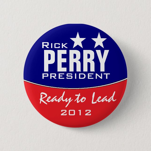 Rick Perry 6 Cm Round Badge (Front)