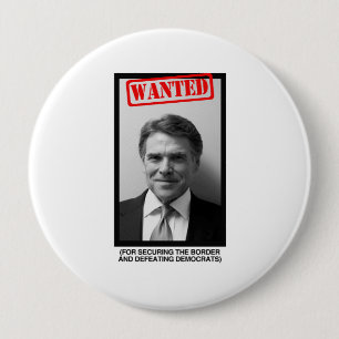 Rick Perry Mugshot 10 Cm Round Badge