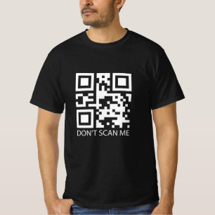 rick roll funny QR scan code don't scan me T-Shirt