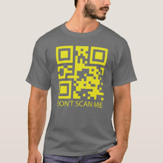 rick roll funny QR scan code don't scan me T-Shirt
