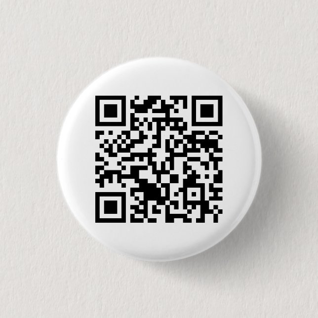 Rick Roll QR Code Rickrolled 3 Cm Round Badge (Front)