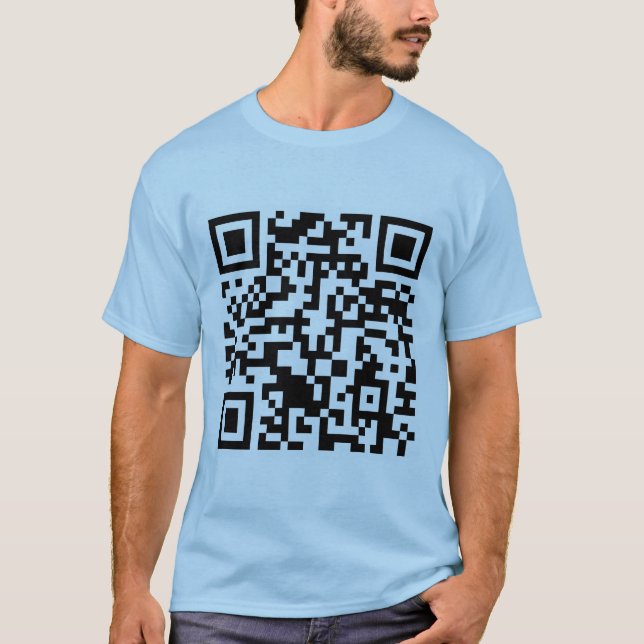 Rick Roll QR code Rickrolled T-Shirt (Front)