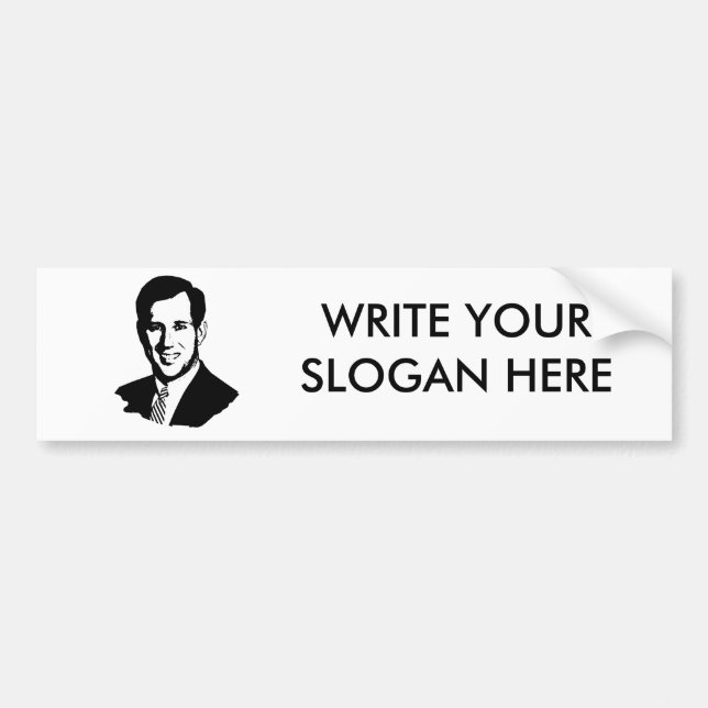RICK SANTORUM BUMPER STICKER (Front)