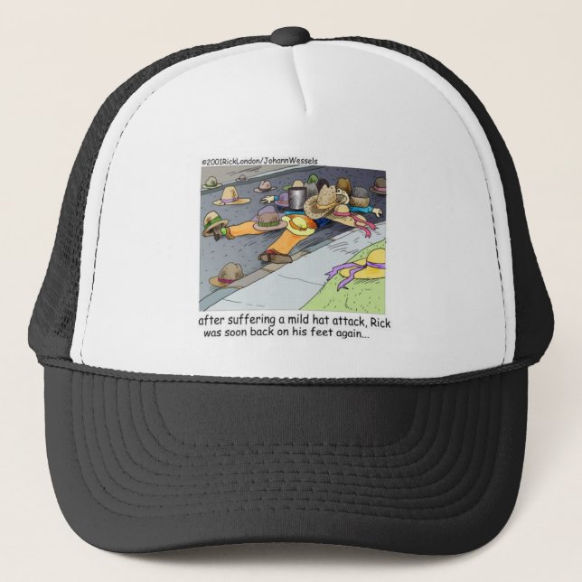 Rick Suffers A Hat Attack Cartoon Gifts & Tees (Front)