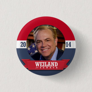 RICK WEILAND CAMPAIGN 3 CM ROUND BADGE
