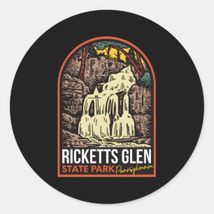 Ricketts Glen State Park Pennsylvania Classic Round Sticker