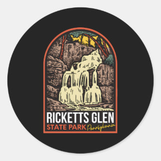 Ricketts Glen State Park Pennsylvania Classic Round Sticker