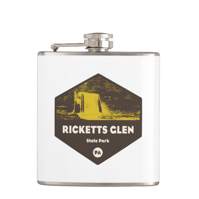 Ricketts Glen State Park Pennsylvania Hip Flask (Front)