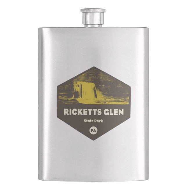 Ricketts Glen State Park Pennsylvania Hip Flask (Front)