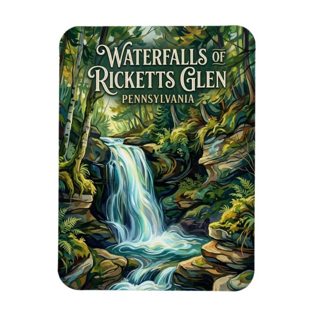 Ricketts Glen State Park Pennsylvania Magnet (Vertical)