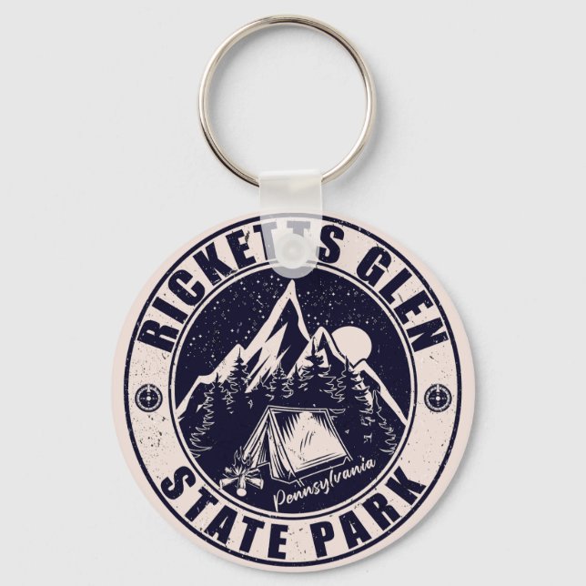 Ricketts Glen State Park Pennsylvania - PA Sp Key Ring (Front)
