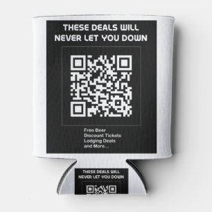 Rickroll QR code Can Cooler