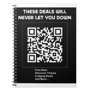 Rickroll QR code Notebook