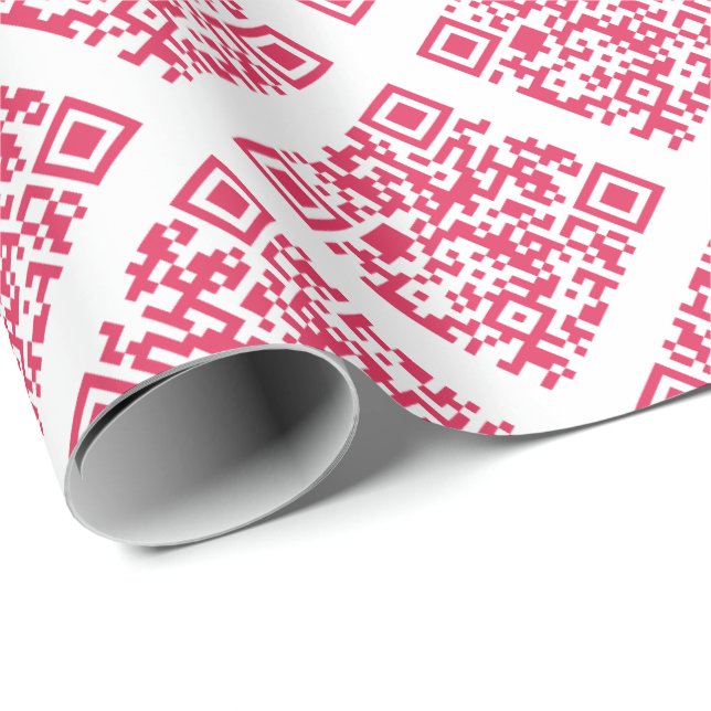 Rickroll Wrapping Paper in red (Roll Corner)