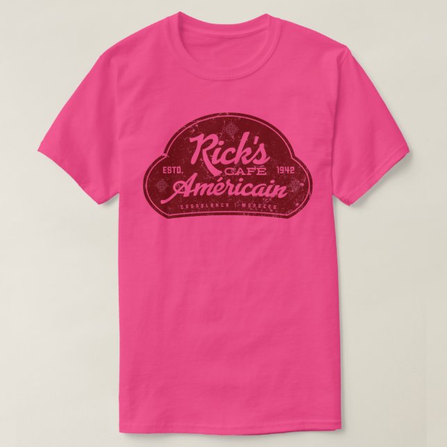 Ricks Cafe Americain T-Shirt (Design Front)