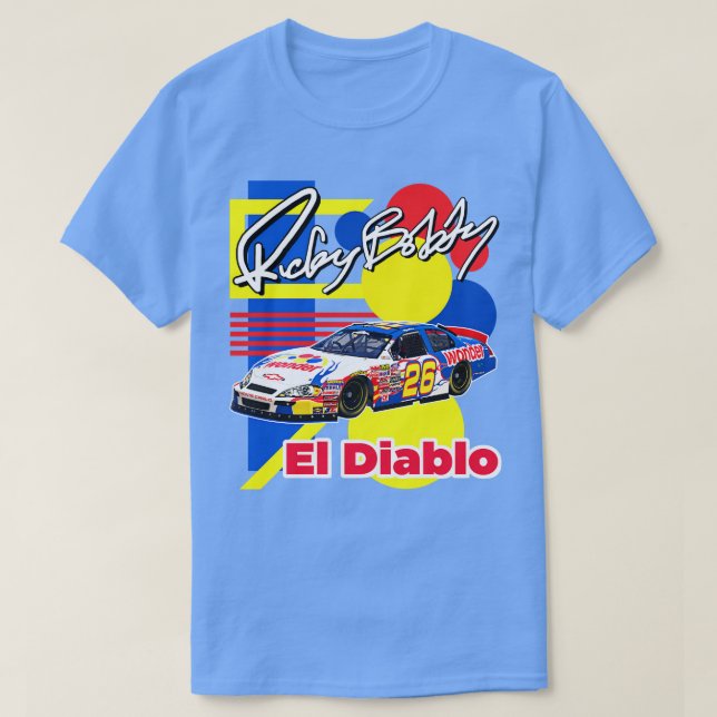 Ricky Bobby  Ricky Bobby El Diablo SHAKE AND BAKE T-Shirt (Design Front)