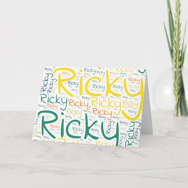 Ricky Card (Front)