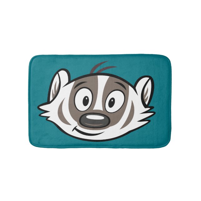 Ricky Racoon | Boomer Badger Face Bath Mat (Front)