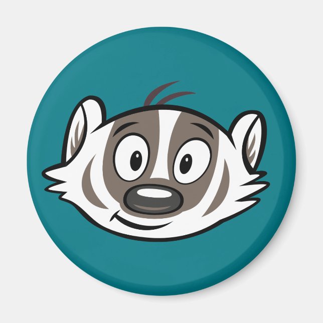 Ricky Racoon | Boomer Badger Face Magnet (Front)