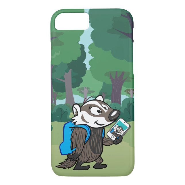 Ricky Racoon | Boomer Badger Selfie Case-Mate iPhone Case (Back)