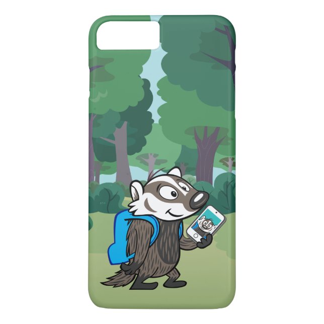 Ricky Racoon | Boomer Badger Selfie Case-Mate iPhone Case (Back)