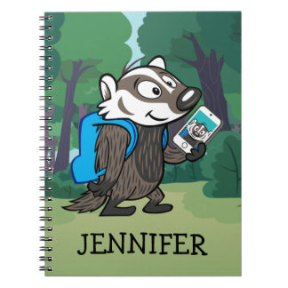 Ricky Racoon | Boomer Badger Selfie Notebook