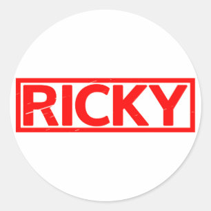 Ricky Stamp Classic Round Sticker