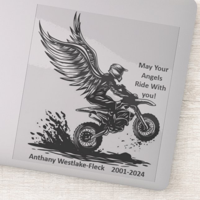 Ricky's memorial sticker (Detail)